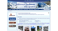 Desktop Screenshot of pokrowcejachtowe.pl